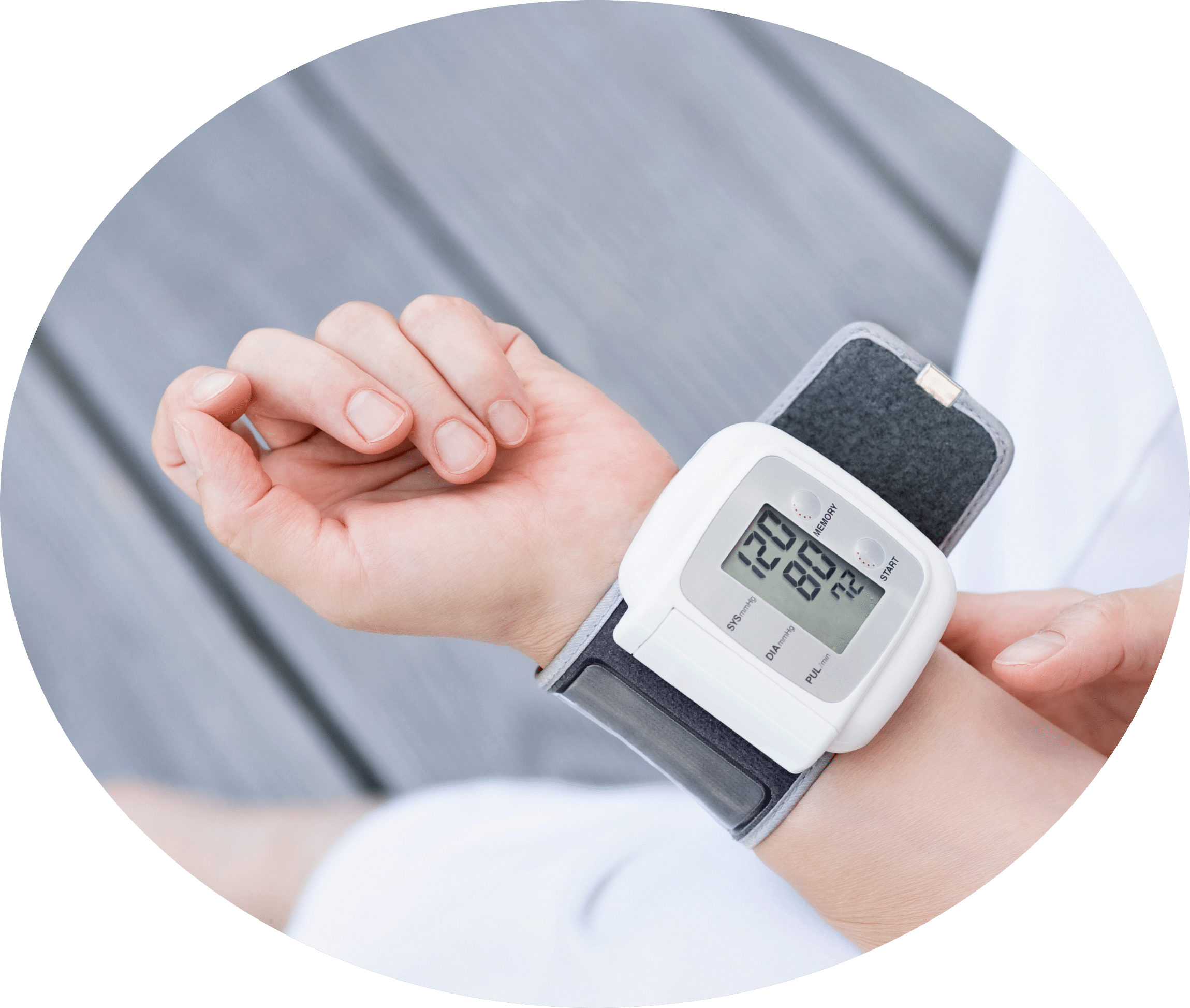 tensiomètre automatique mesurant la pression artérielle au poignet
